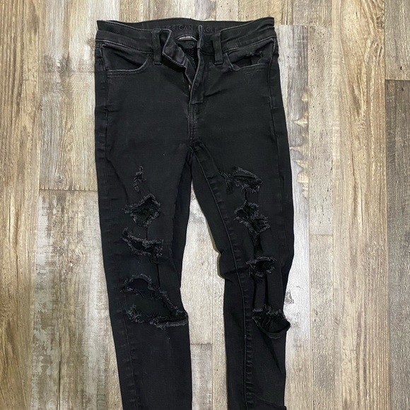 Barely worn American eagle jeans, size 0 - Picture 4 of 5